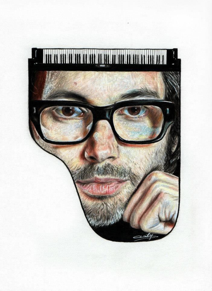James Rhodes, pianiste (crayons de couleurs)
