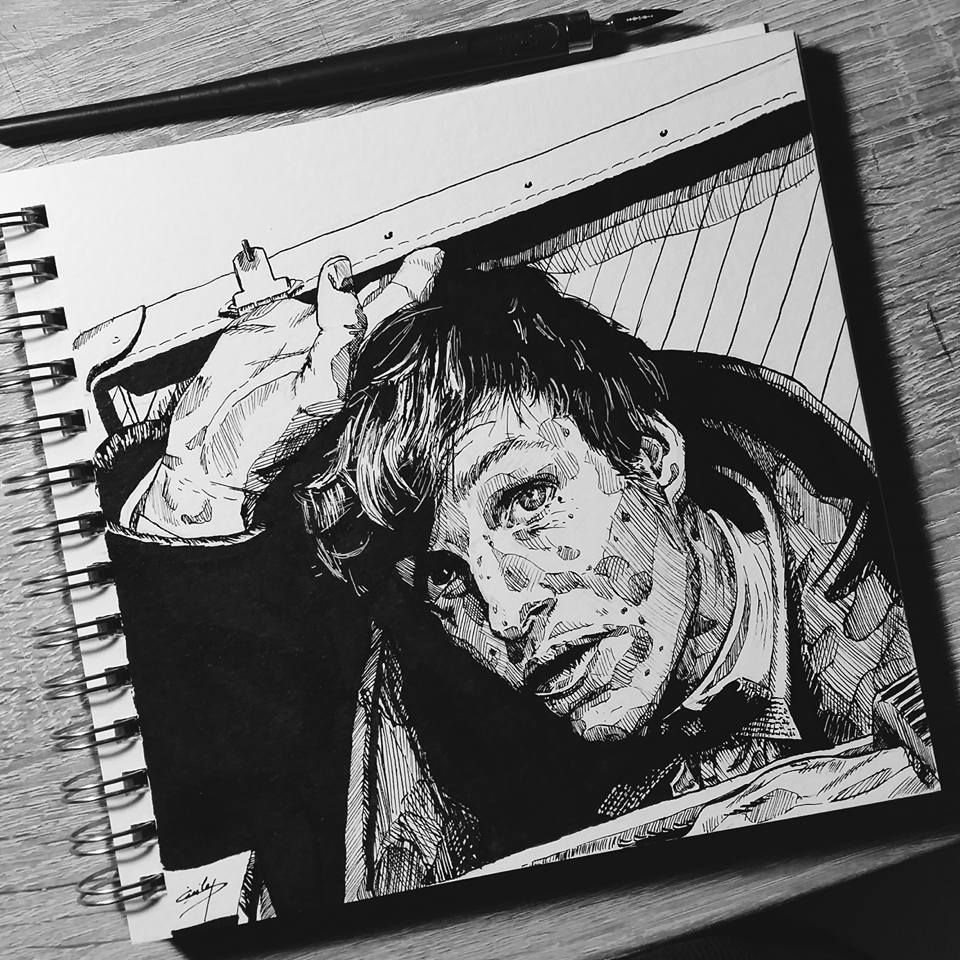 Newt Scamander - encre de chine